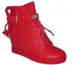 Botki trampki sneakersy kłódka Sergio Leone 28788 red